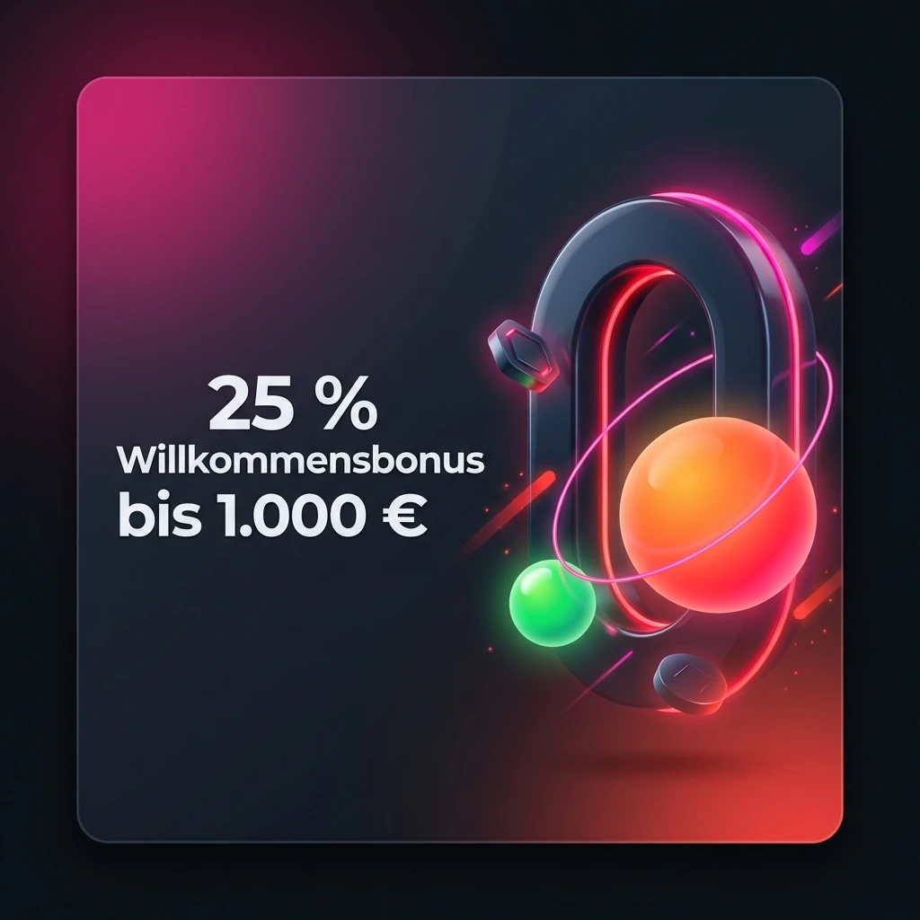 25 % Willkommensbonus bis 1.000 €